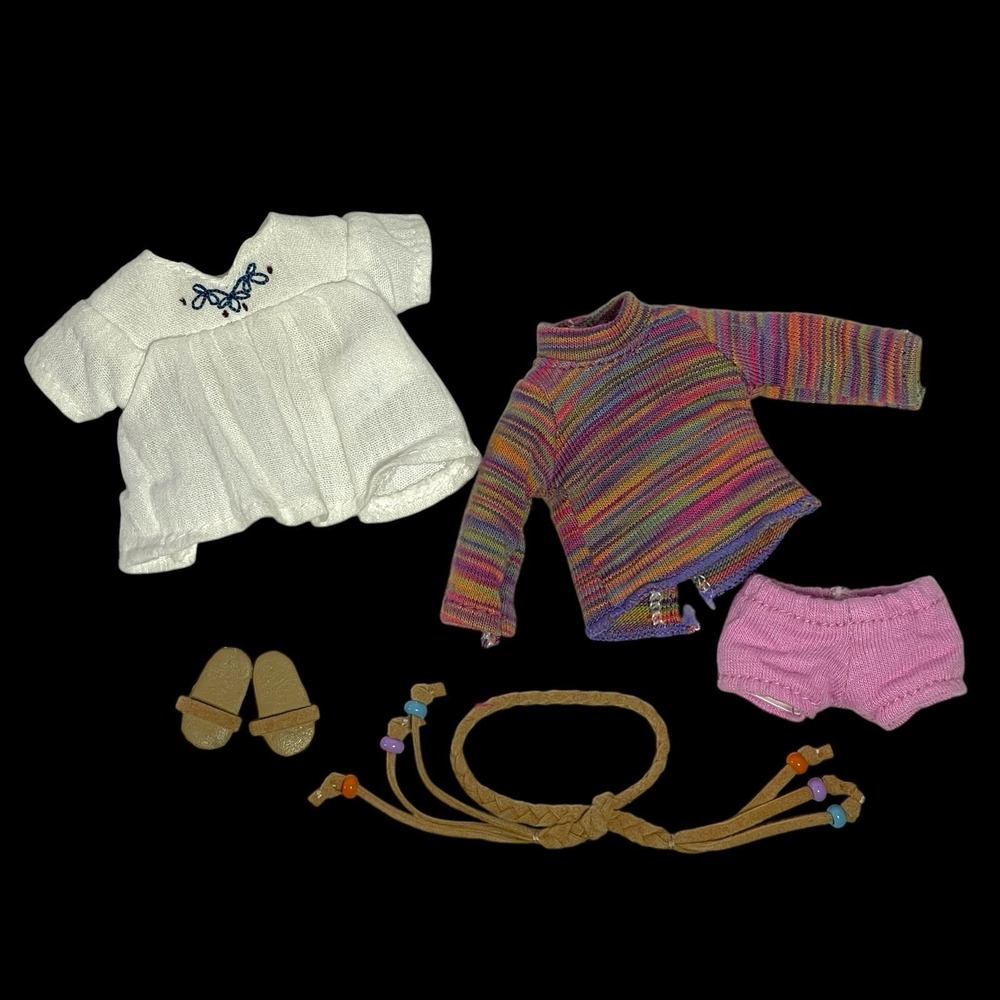 American Girl 6" Doll Julie Albright's Meet Outfit Belt Shirt & Long Sleeve